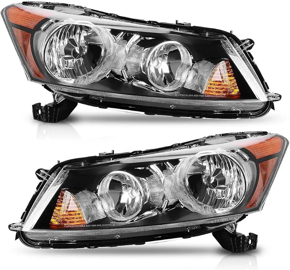 AUTOSAVER88 Headlights Compatible with 2008-2012 Honda Accord 4-Door