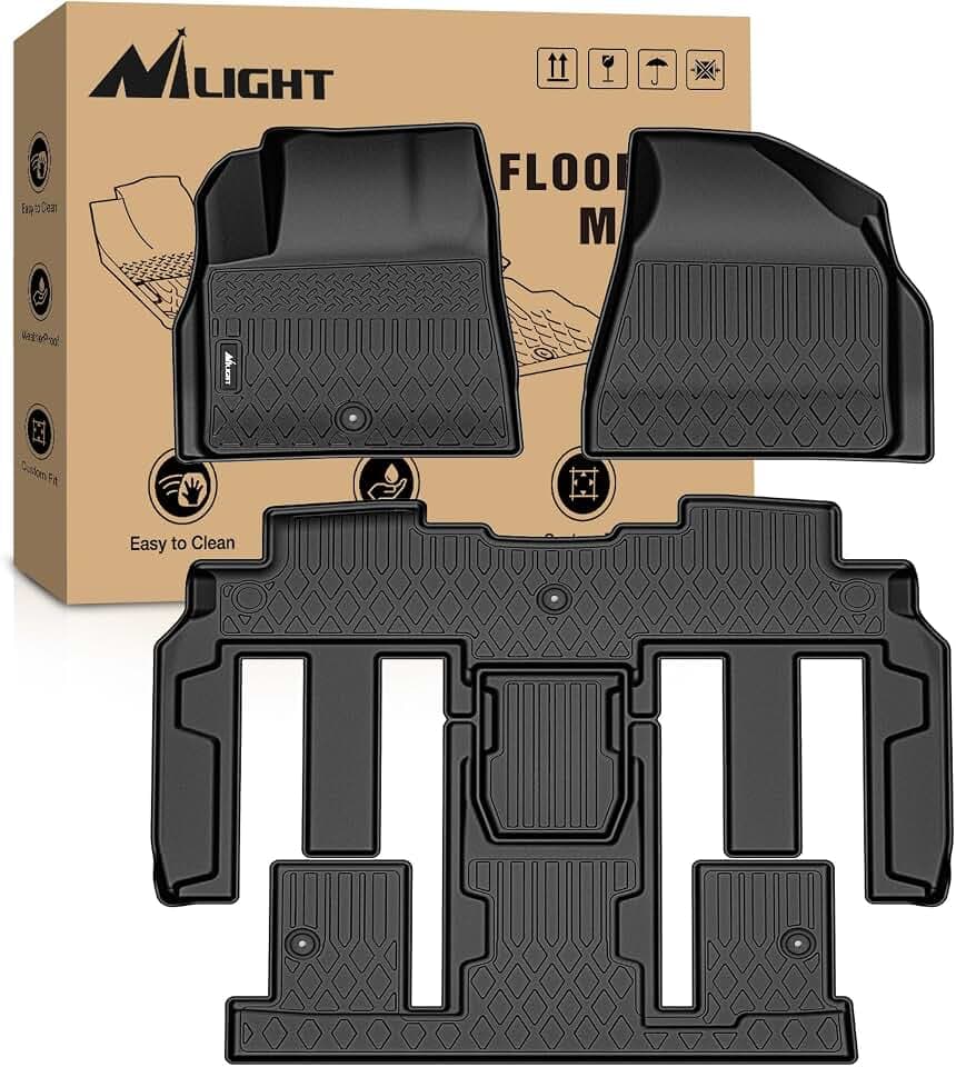Nilight Floor Mats for Chevy Traverse 2009-2017|2008-2017 Buick Enclave