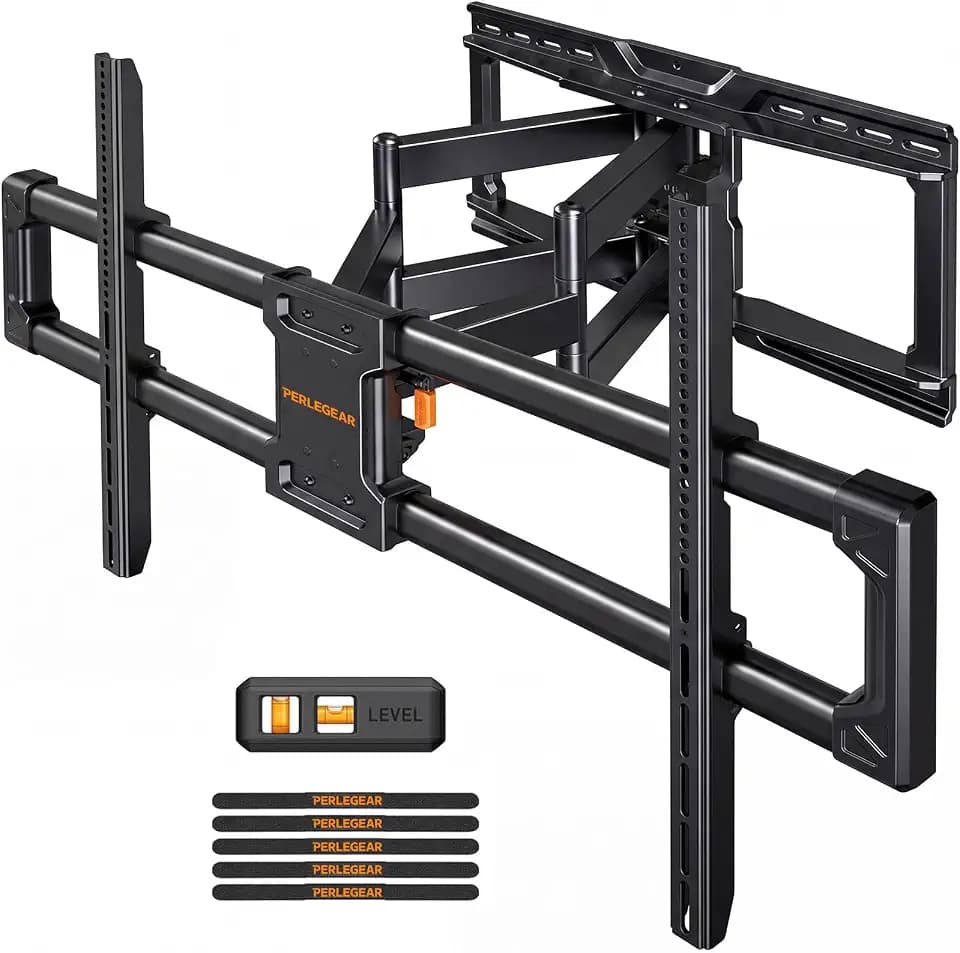 Perlegear Large Full Motion TV Wall Mount for 55–120 inch TVs up to 220 lbs