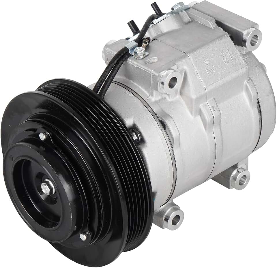 AC Compressor with A/C Clutch Fit for Toyota Sienna 3.3L 2004 2005 2006 (To 12/15/2006), Air Condition automotive replacement, Replaces CO 10854C