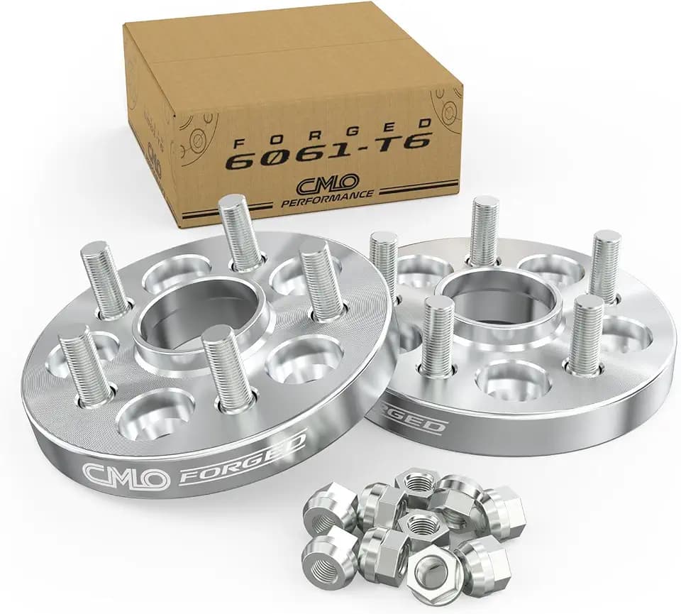 CMO 25mm 5x114.3 to 5x100 Wheel Adapters 66.1-54.1 Bore M12x1.25 Studs 2PCS