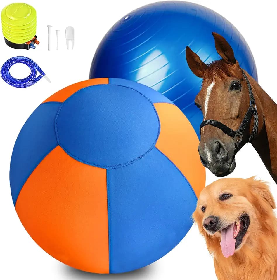 18" Herding Ball for Dogs, Durable Waterproof Dog Herding Ball Outdoor, Large Interactive Dog Play Ball for Herding Breeds to Push Chase & Roll, Pet Training Toy for Australian Shepherd Border Collie