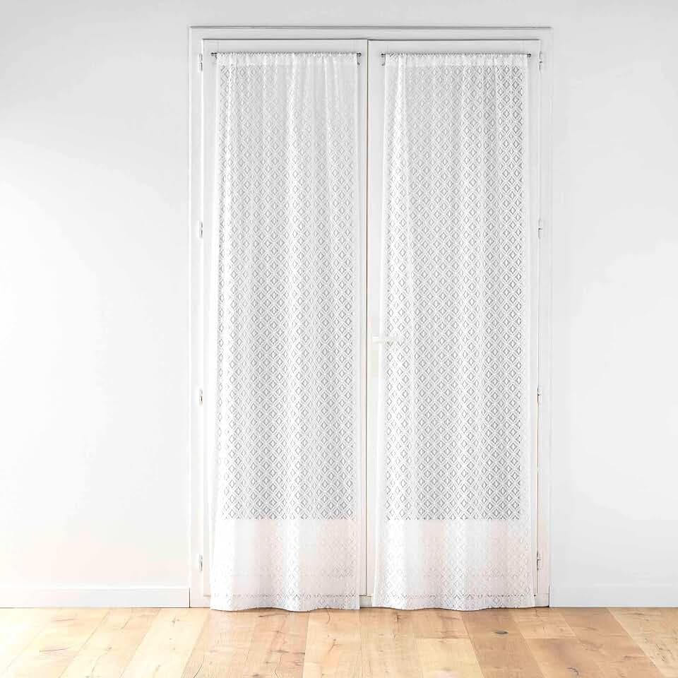 Douceur d'Intérieur, Odilia Gardinenstange, gerade, 2 x 70 x 200 cm, Netzgewebe