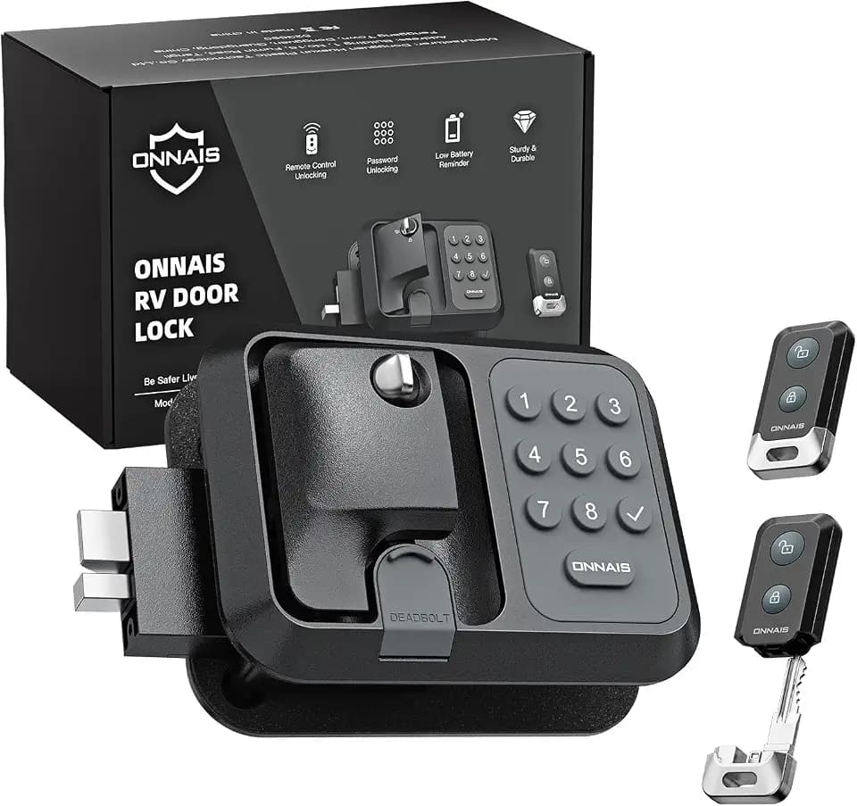 ONNAIS Keyless RV Door Lock - Fits Most Trailers & 5th Wheels