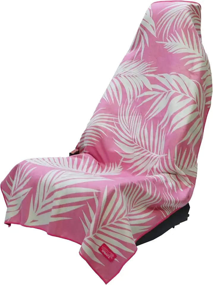 Sprints Athletic Running Towel, Full-Sized, Car Seat Cover - Performance Microfiber (Garden of Races Past - Pink)