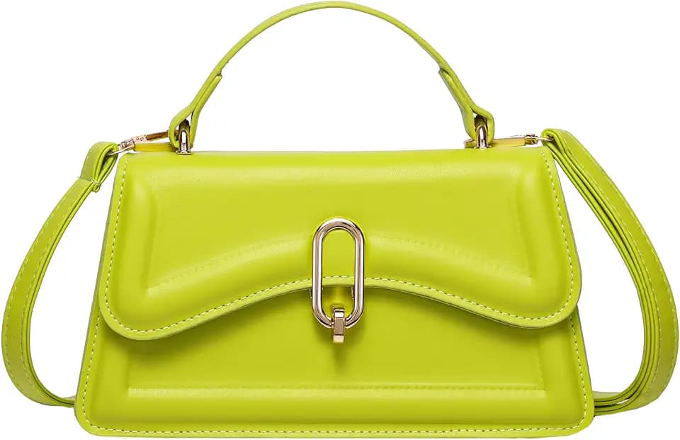 Small Cute Purse for Women, Mini Top Handle Satchel Handbag, Patent Leather Crossbody Shoulder Bag