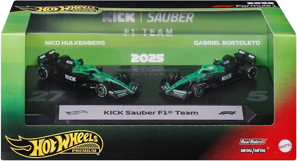 Hot Wheels Premium Formula 1 Kick Sauber F1 Team 2er-Pack