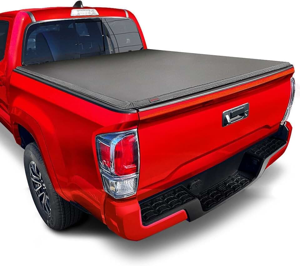 MaxMate Soft Tri-fold Truck Bed Tonneau Cover Compatible with 2005-2015 Toyota Tacoma | 5' (60") Bed | TCT371030