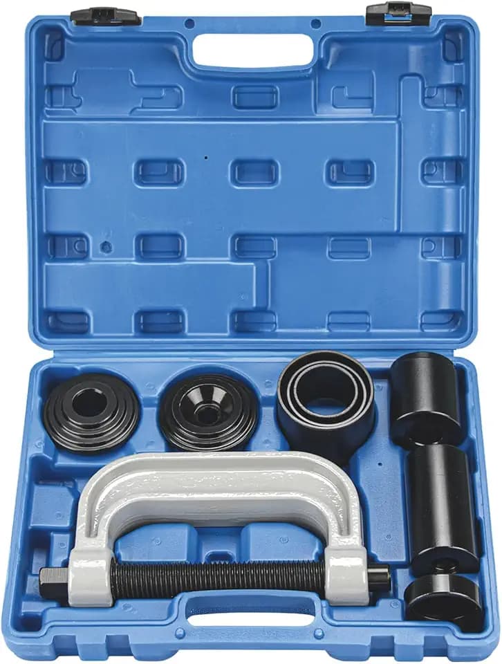 10Pcs Heavy Duty U Joint Removal Tool Kit & Ball Joint Press Kit for 4x4 Adapters, for Most 2WD and 4WD Cars and Light Trucks