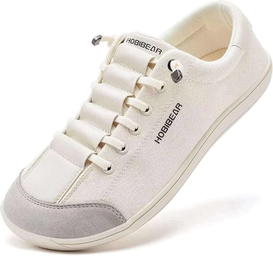 HOBIBEAR Barefoot Minimalist Shoes Womens Mens | Zero Drop | Wide Width Canvas Slip-on Shoes