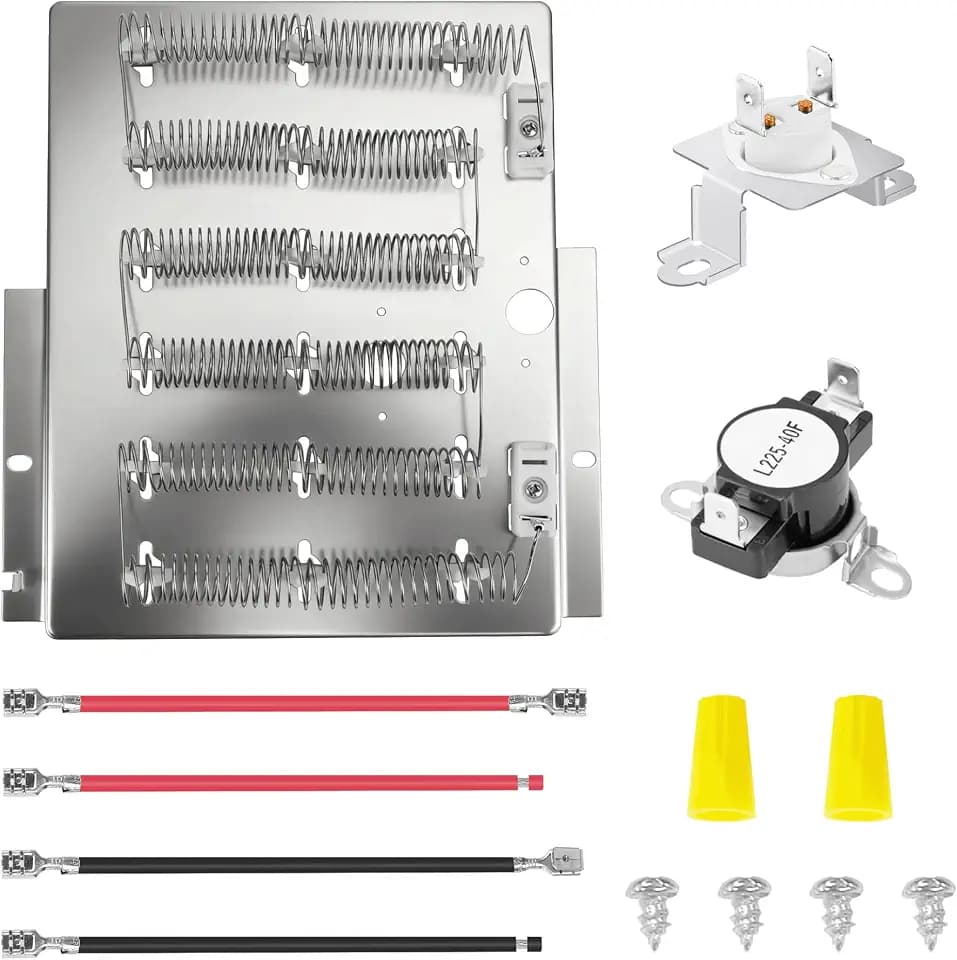510329P 61928 Dryer Heating Element for Speed Queen Dryer Parts Replaces 503978 964p3 ADE3SRGS173TW01 ADE4BRGS177TW01 ADEE9RGS175TW01 ADE3SRGS177TW01 ADE3LRGS171TW01 ADE4BRGS175TW01 ADE3SRGS175TW01