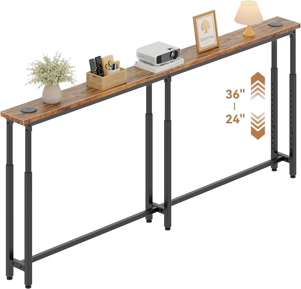 YASONIC 69.3" Behind Couch Table Narrow Console Table Behind Sofa
