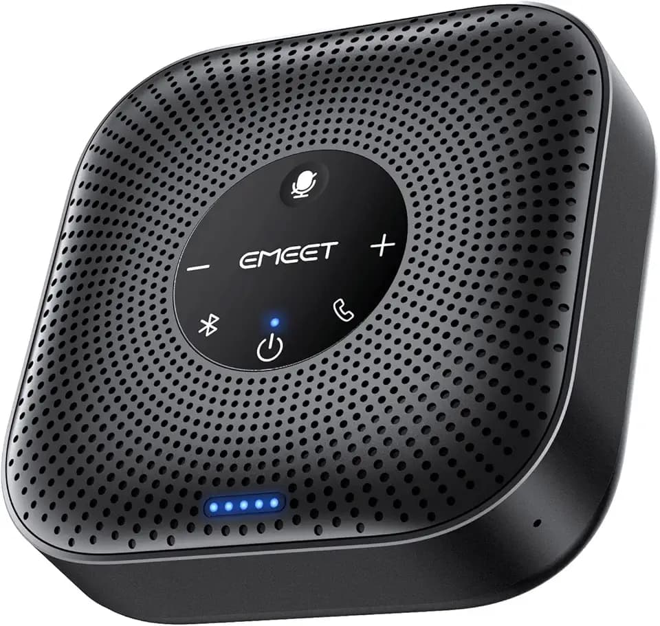 EMEET M0 Plus Conference Speaker and Microphone, 4 Mics 360° Voice Pickup