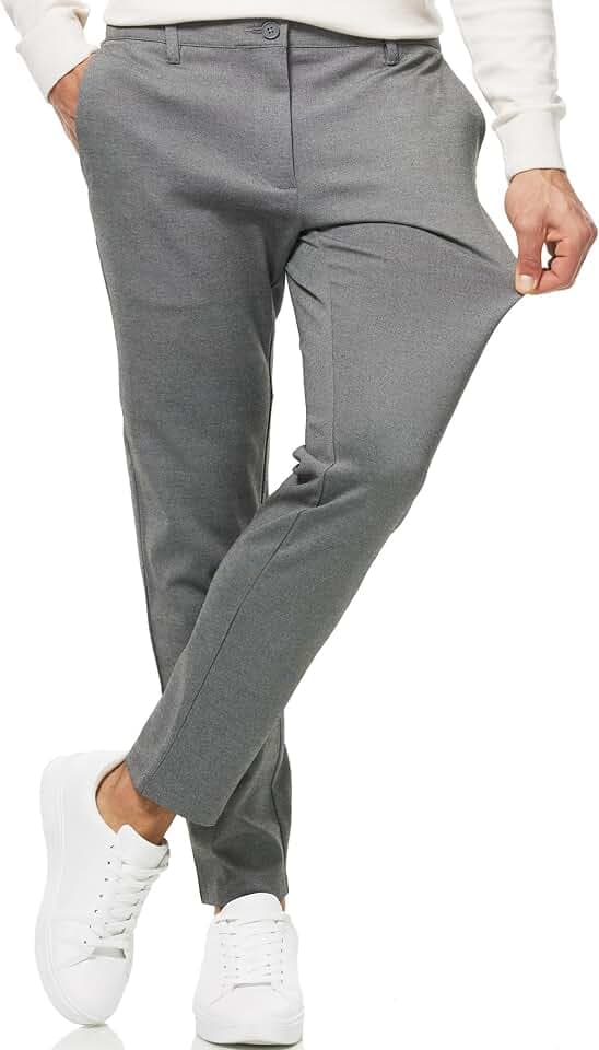 Indicode Herren Rodekro Performance Pants Chinohose Stoffhose mit Stretch