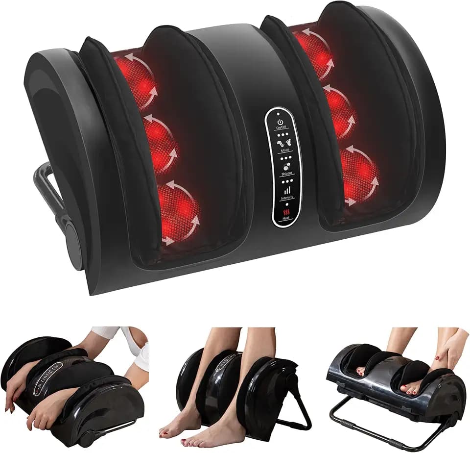 Snailax Shiatsu‑Fußmassagegerät mit Wärme