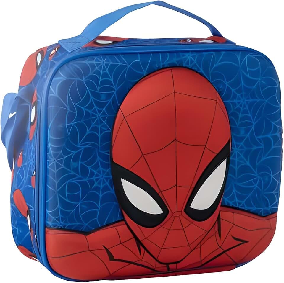 CERDÁ LIFE'S LITTLE MOMENTS Marvel Spiderman 3D EVA Isolierte Lunchtasche für Kinder | Wiederverwendbare Thermo-Lunchtasche | Leichte Brottasche für Schule, Kindergarten, Reisen & Picknick