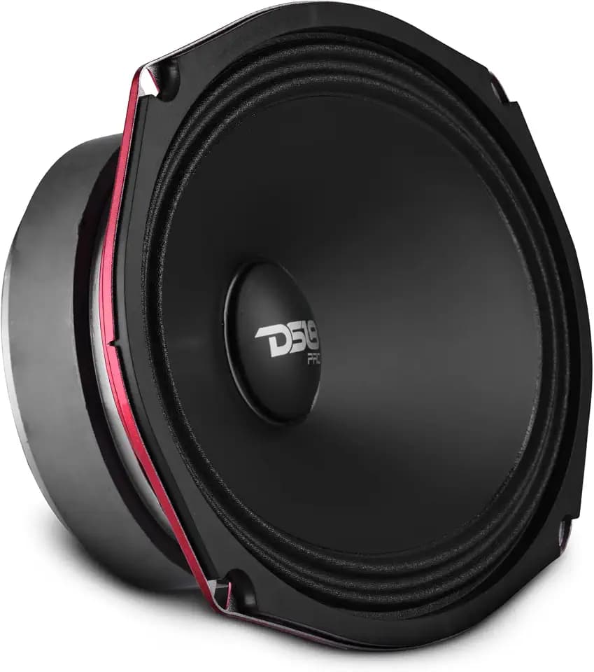 DS18 PRO-SM69.2 6x9 Shallow Water Resistant Cone Mid-Range Loudspeaker 500W Max Power, 250W RMS, 2 Ohms - Perfect for Motorcycle Applications (1 Speaker)