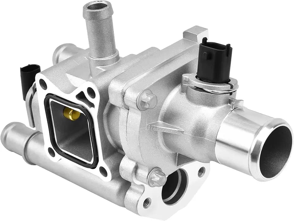 EVIL ENERGY Engine Coolant Thermostat Housing, Aluminum Thermostats Kit Compatible with 2011-2016 Chevrolet Cruze 1.8L,2012-2018 Chevrolet Sonic 1.8L 1.6L,2013-2018 Chevy Trax 1.8L, 25192228, 902-033