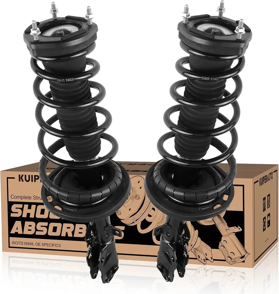 KUIPERAUTO 1333376L 1333376R Complete Rear Struts Coil Spring Assembly Compatible for 2012-2017 Toyota Camry SE Rear Pair Set Replacement Shock Absorbers