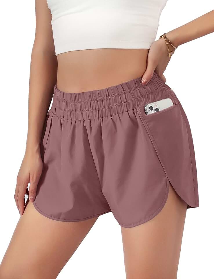 Blooming Jelly Womens Quick-Dry Running Shorts Gym Athletic Shorts 1.75"