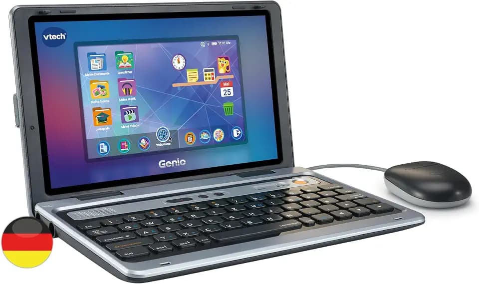 VTech Genio Lernlaptop XL - 7" LCD-Bildschirm, 40 Lernspiele
