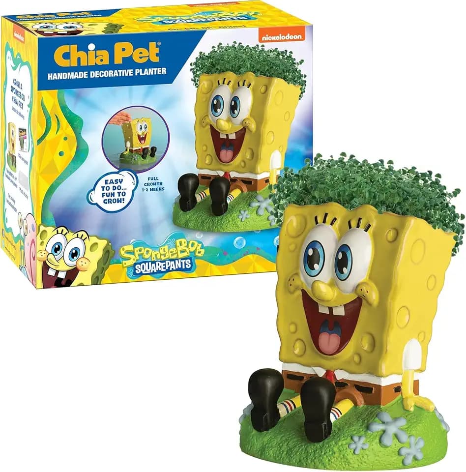 Chia Pet Spongebob Terracotta Planter with Seed Pack