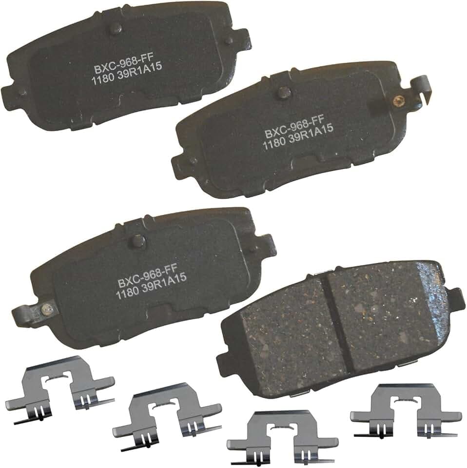 Bendix Premium SBC1180 Ceramic Rear Brake Pads for Fiat 124 Spider 2020-2017, Mazda MX-5 2020-2006, MX-5 Miata 2023-2006