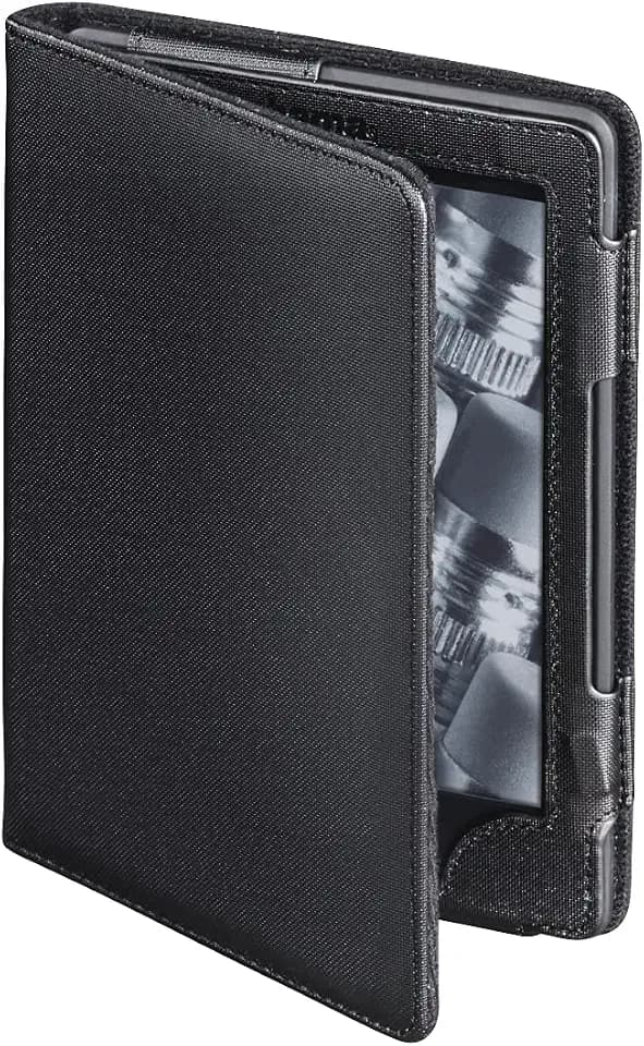 Hama eBook-Case Arezzo für Kindle (Schutz Hülle für Kindle WiFi/Paperwhite und Kobo Touch/Glo zum klappen, Schutzhülle aufklappbar) schwarz, Für Displaygröße: 15.24 cm (6'')