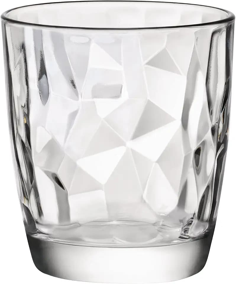 Bormioli Rocco Wasserbecher, Glas, Diamant, 300 ml, 3 Einheiten (1 Stück)