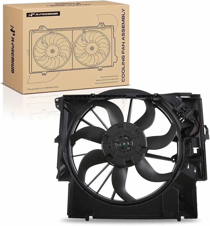 A-Premium Engine Radiator Cooling Fan Assembly with Brushless Motor