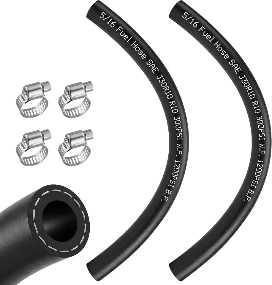 2 Pack 5/16" 1FT Submersible Fuel Hose E85 In-Tank Fuel Line SAE 30R10