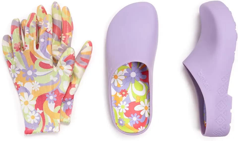 MUK LUKS Women’s Garden Clogs and Gloves Sets