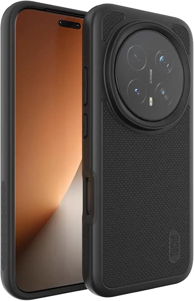 TUDIA MergeGrip Entwickelt für Honor Magic 8 Pro Hülle 5G - [Militärstandard Sturzgeprüft] Doppelschichtige Stoßfeste Robuste Heavy Duty Handyhülle Schutzhülle - Mattschwarz