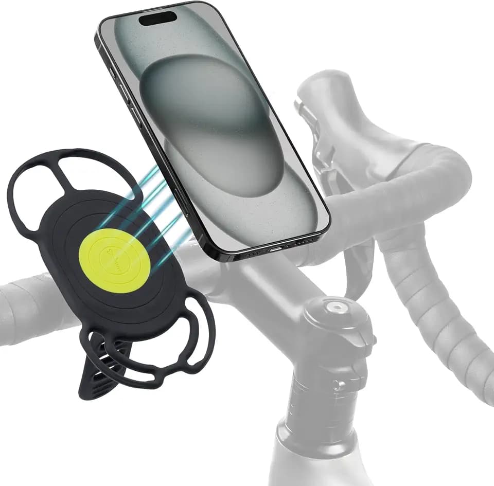 Bone Bike Tie 4 Magnetic, Magnetische handyhalterung Fahrrad, Kompatibel mit Magsafe und Fitness-Handyhalterung - Sicherer und zuverlässiger Halter fürs Radfahren und Indoor-Aktivitäten