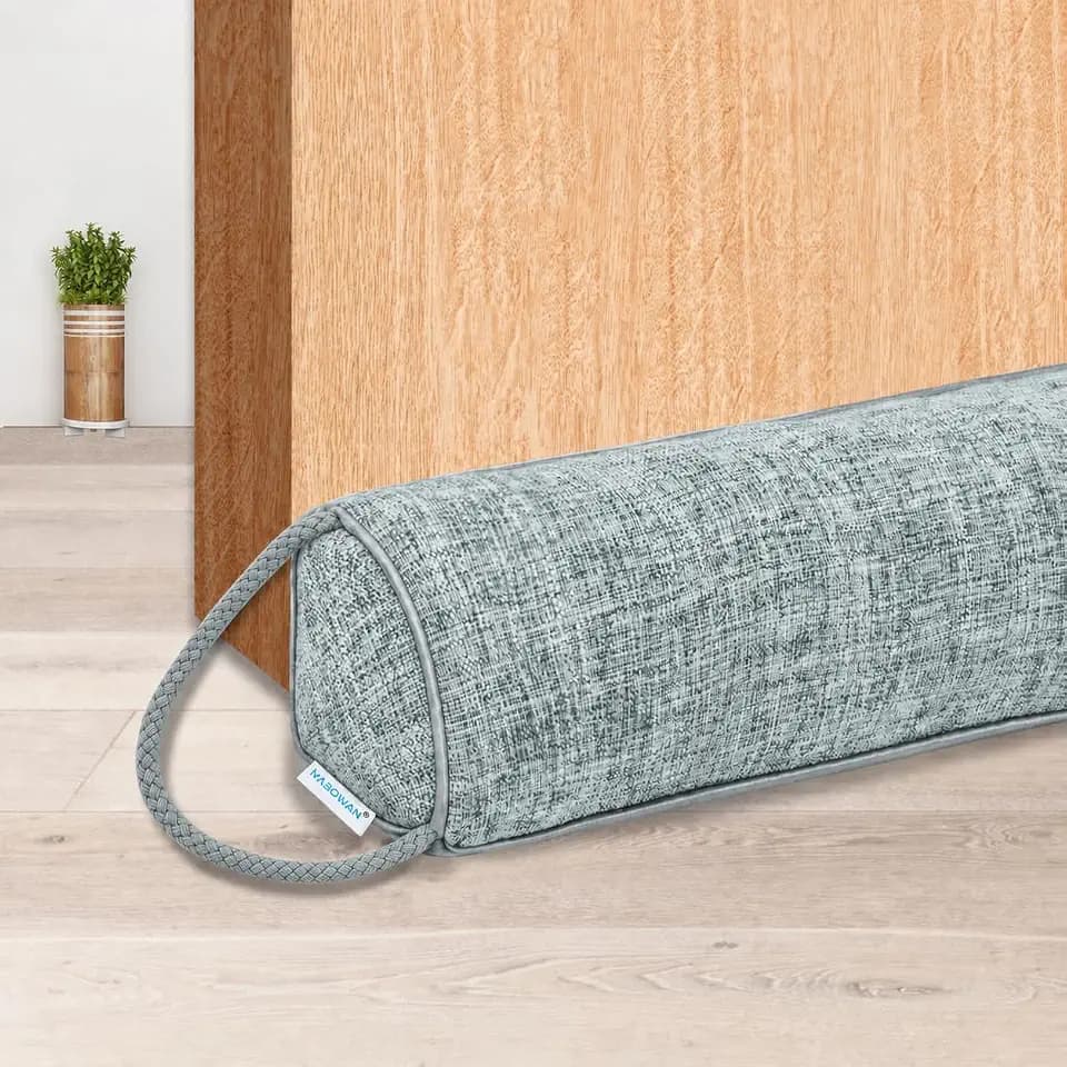 NABOWAN Weighted Door Draft Stopper, 36 Inch, Gray, Under Door Gap Filler