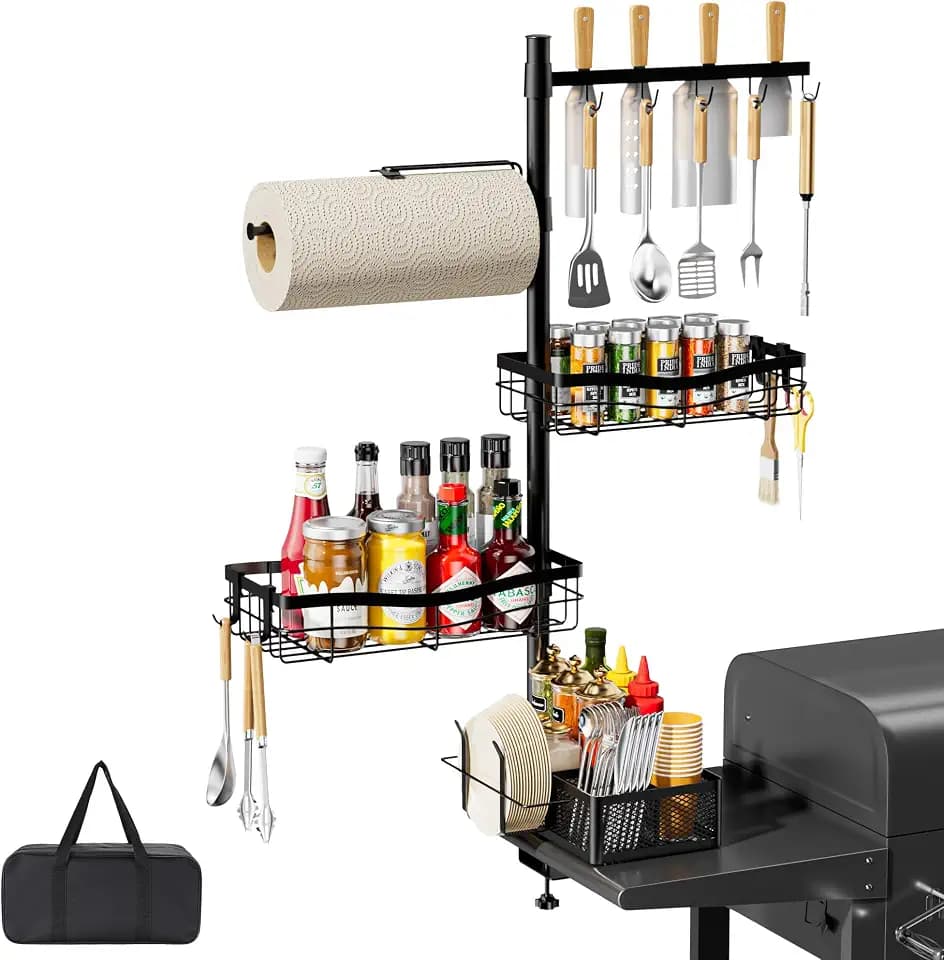 DAOYA Griddle Caddy Organizer for Blackstone, Dark Gray