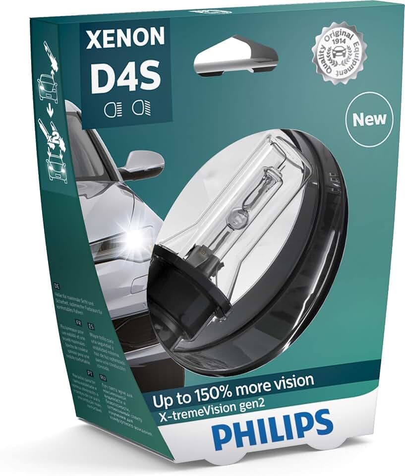 Philips 42402XV2S1 Xenon-Scheinwerferlampe X-tremeVision D4S Gen2, Einzelblister