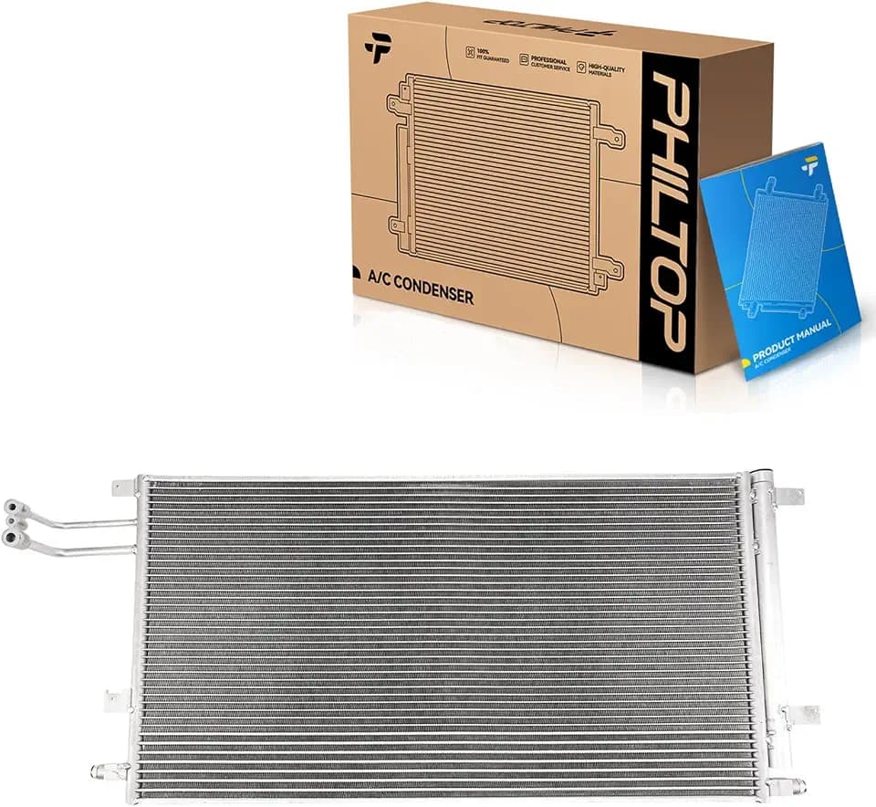 PHILTOP Air Conditioning A/C Condenser for Hyundai Sonata 2006-2010