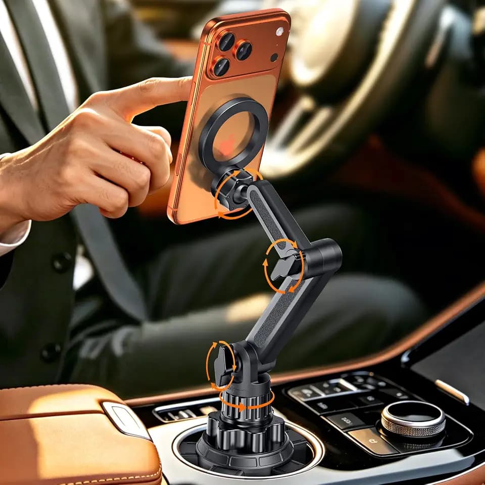Phone Holders for Your Car, Universal Strong Magnetic Cup Car Phone Mount