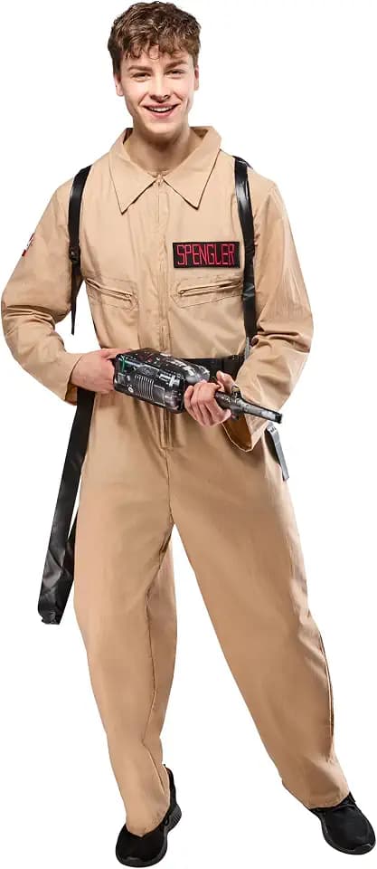 Rubies at Party City Ghostbusters: Ghostbusters Costume with Inflatable Proton Pack for Adults by Rubies
