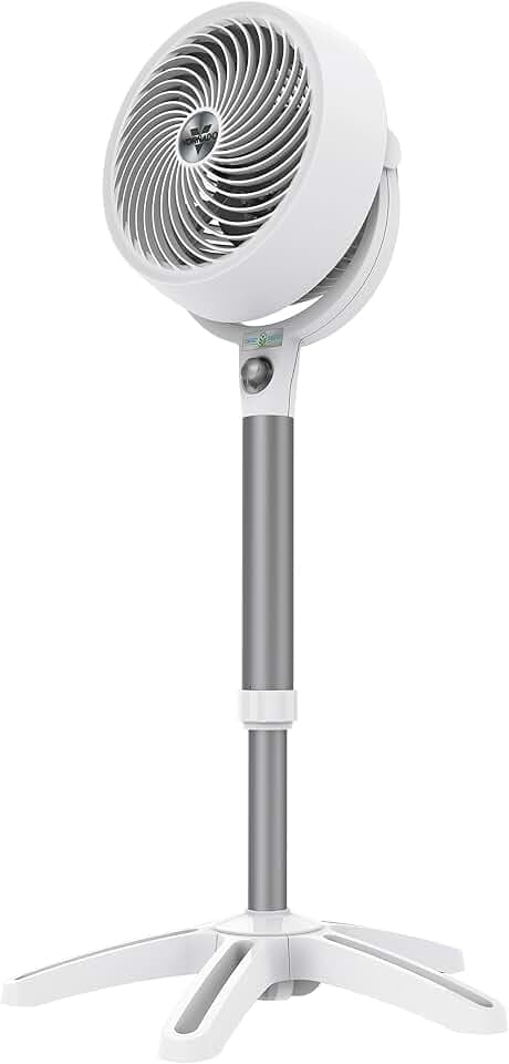 Vornado 683DC Energy Smart Medium Pedestal Air Circulator Fan with Variable Speed Control,White