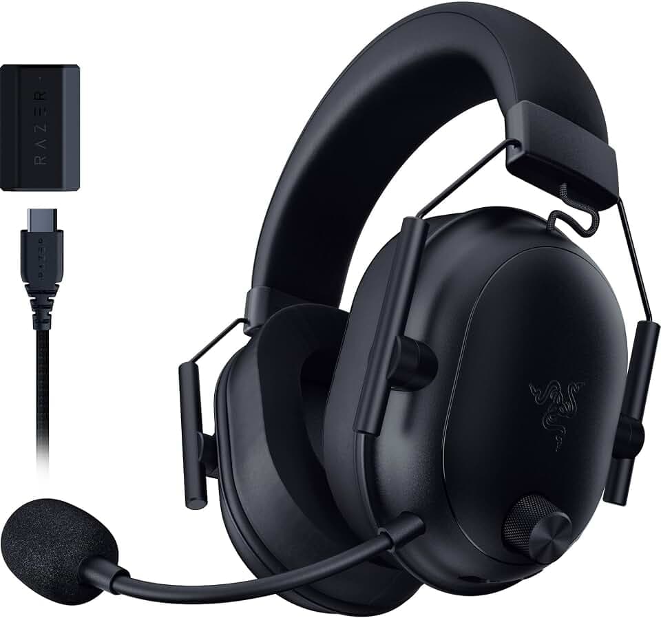 Razer BlackShark V2 HyperSpeed Wireless PC Gaming Headset, 2.4GHz, Black