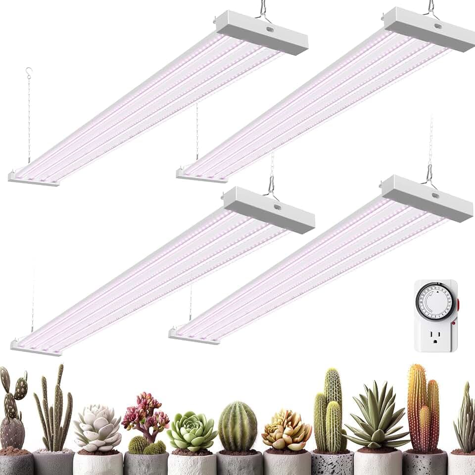 Barrina TX-L84 4FT LED Grow Light, 336W (4 x 84W), 4 Panels Wider Coverage