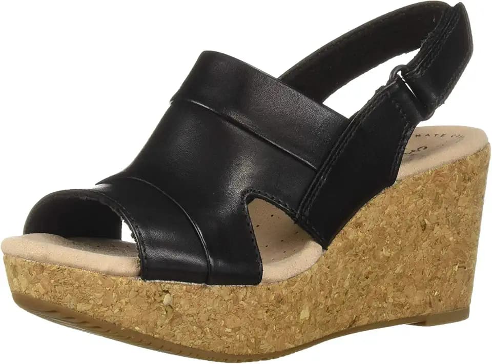 Clarks womens Annadel IvoryWedge Sandal
