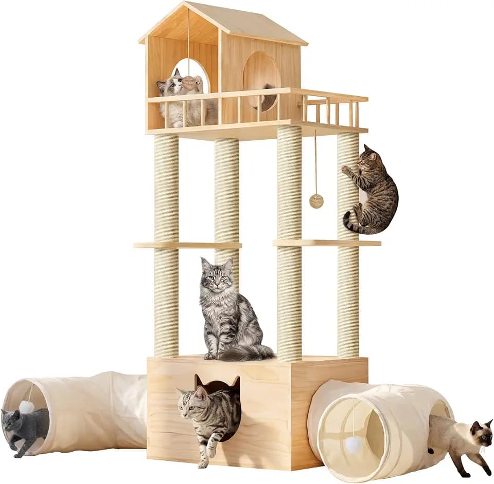 Wood Cat Tree