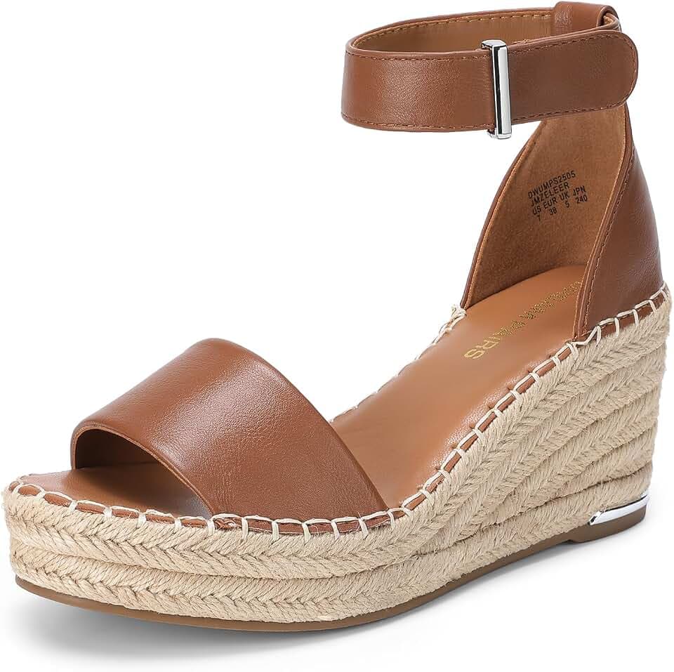 DREAM PAIRS Women's Wedge Platform Summer Sandals