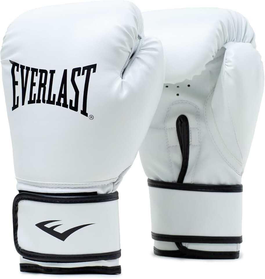 Everlast Core 2 Boxhandschuhe, Kunstleder-Boxhandschuhe für Sandsack, Pratzenarbeit & Fitness, Klettverschluss, doppellagige Schaumstoffpolsterung, ergonomischer Griff – Original Everlast