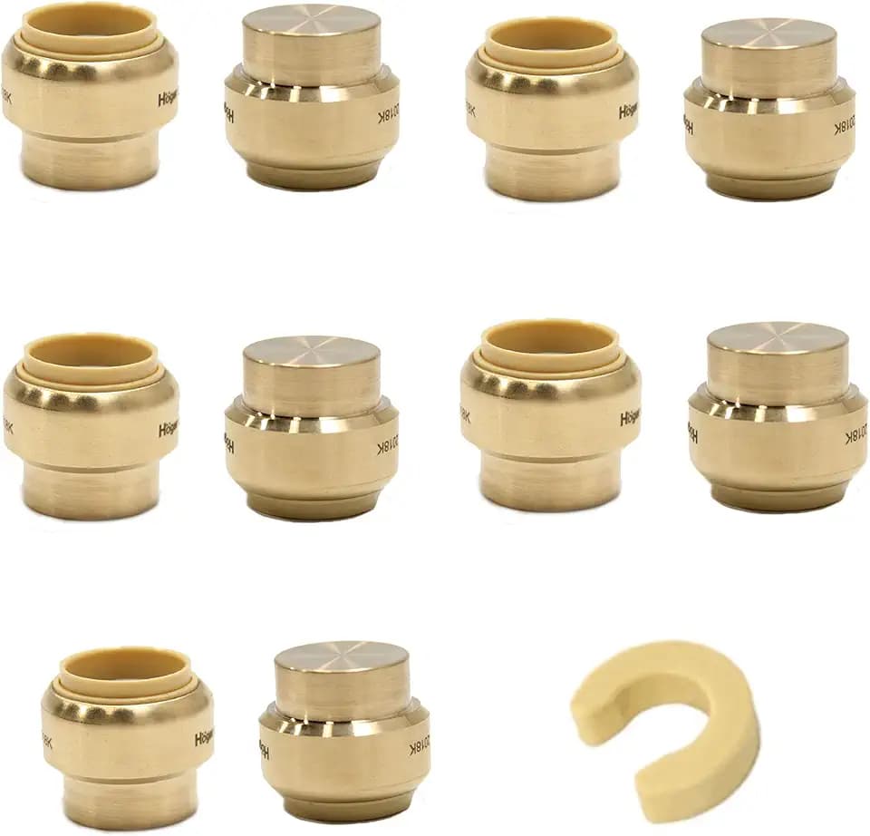 10piece EFIELD 1/2 Inch Plug End Cap Push-Fit Fitting