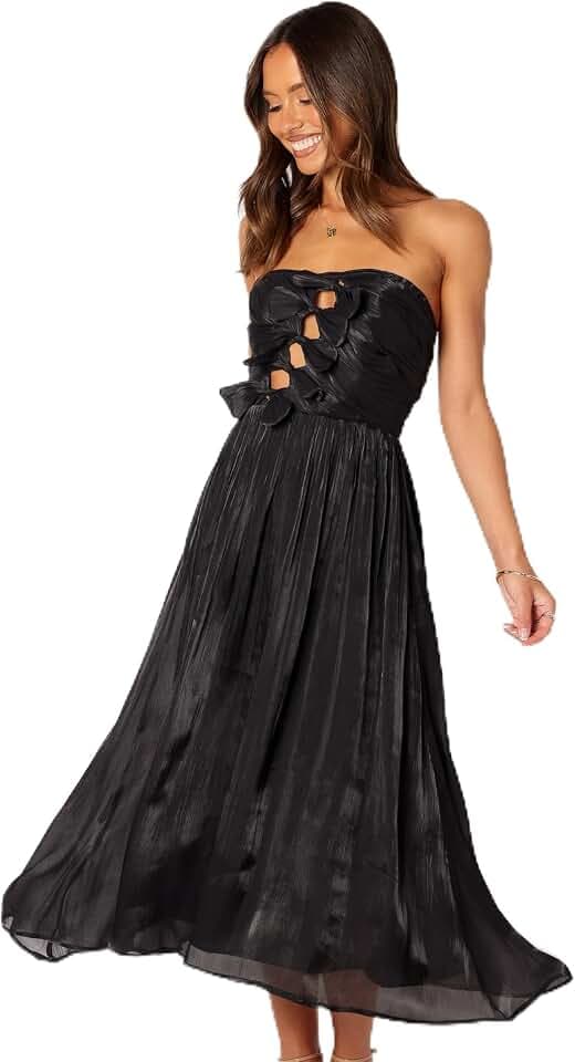 Petal & Pup Women's Mila Strapless Midi Dress
