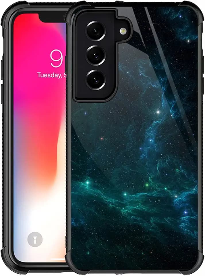CARLOCA Compatible with Samsung Galaxy S21 Plus Case,Amazing Nebula Space Light Pattern Design for Girl Boy Shockproof Anti-Scratch Case for Samsung Galaxy S21 Plus